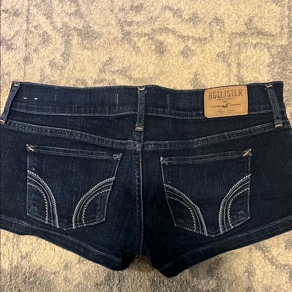 Hollister Dark Blue Denim Shorts